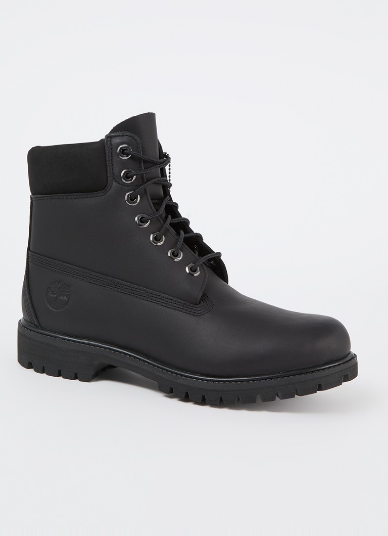 Stivali stringati in pelle Timberland Premium da 6 pollici con logo