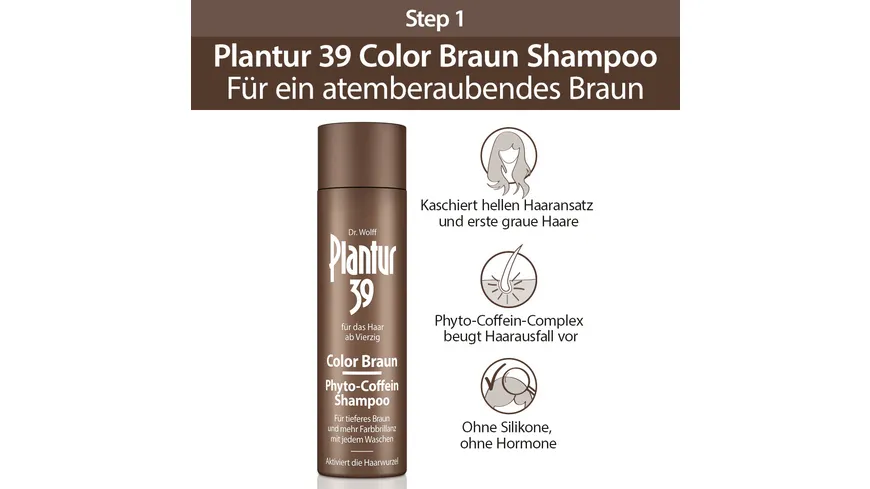Plantur 39 Phyto-Coffein Shampoo Color Braun 250ml 250 ml