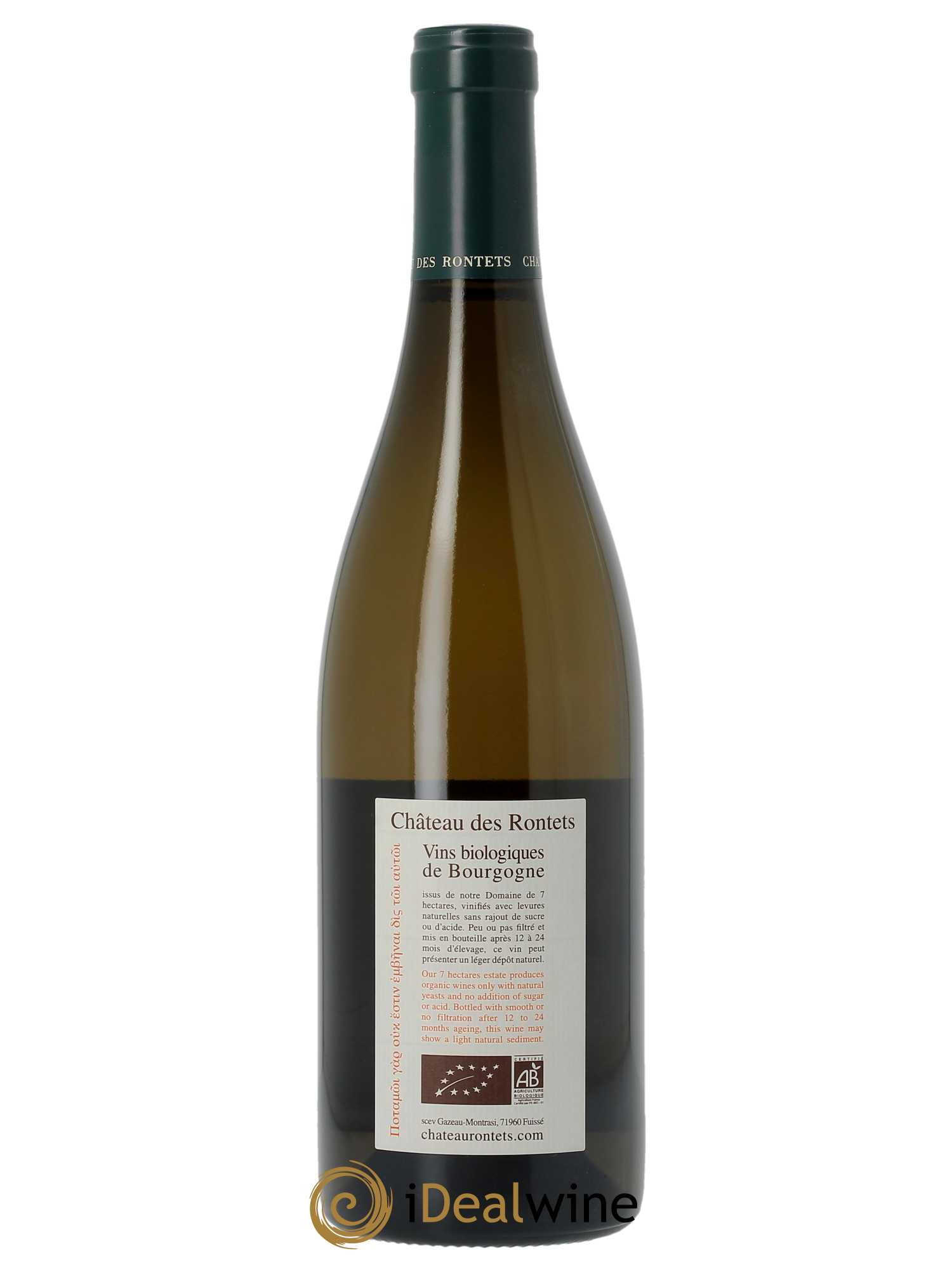 Pouilly-Fuissé Clos Varambon Château des Rontets  2020 - Lot de 1 Bouteille