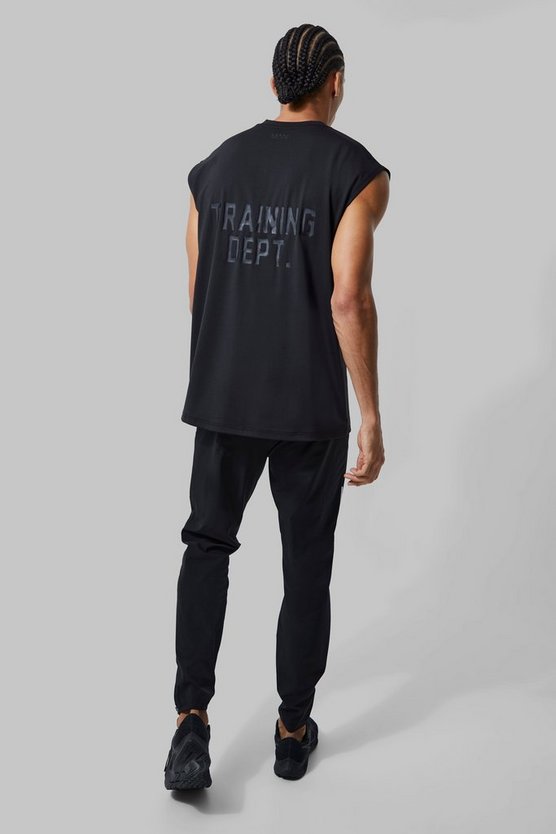 Tall Oversize Man Active Trainings Dept Tanktop