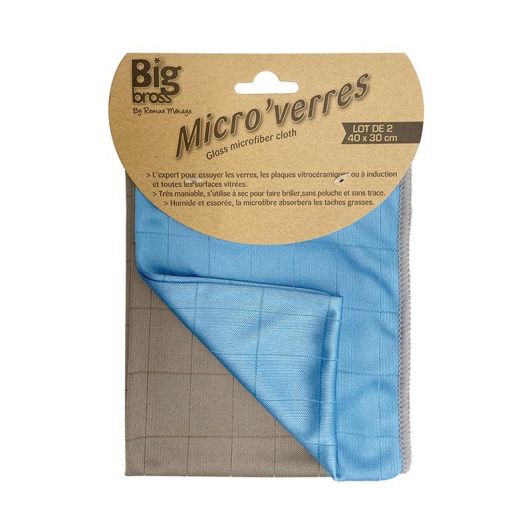 Lavetă x2 Microfibră de sticlă