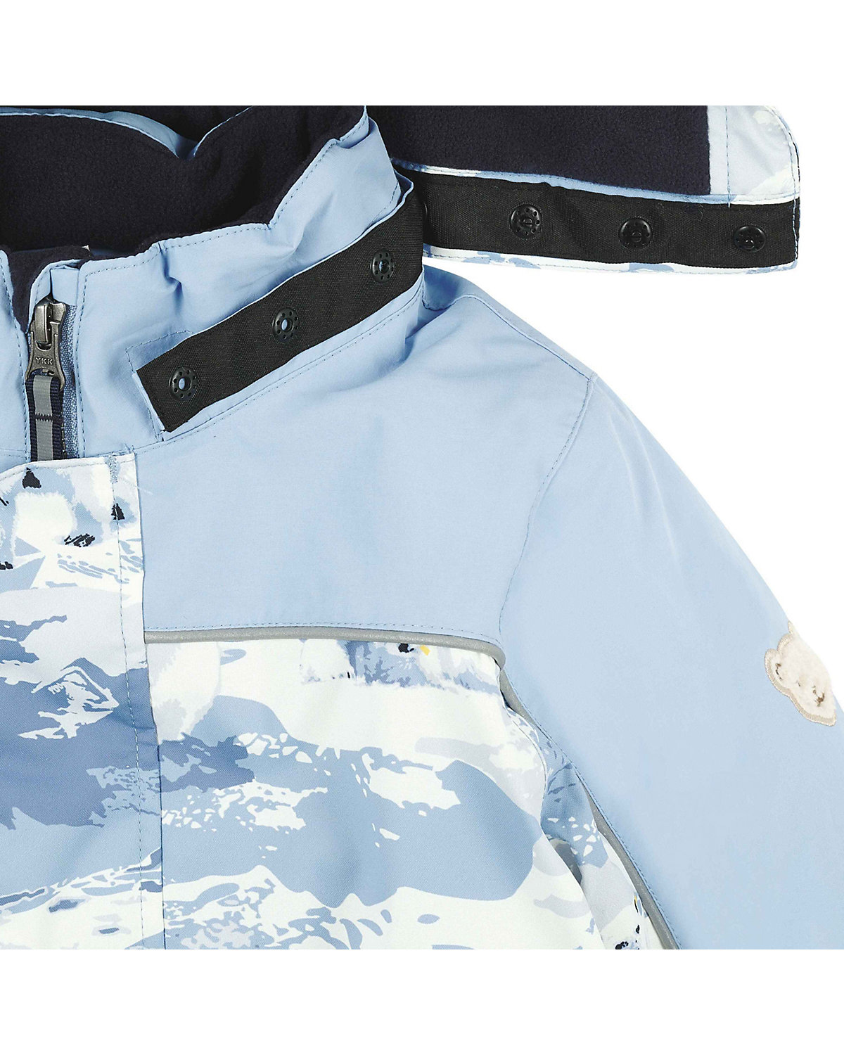 Schneeanzug Outerwear, Softbund, abnehmbare Kapuze, Reflektor, gefüttert Schneeanzüge