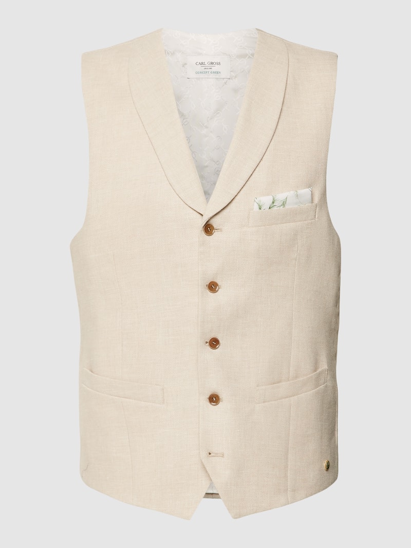 Sakko mit Anstecknadel Modell 'Shelby' in beige