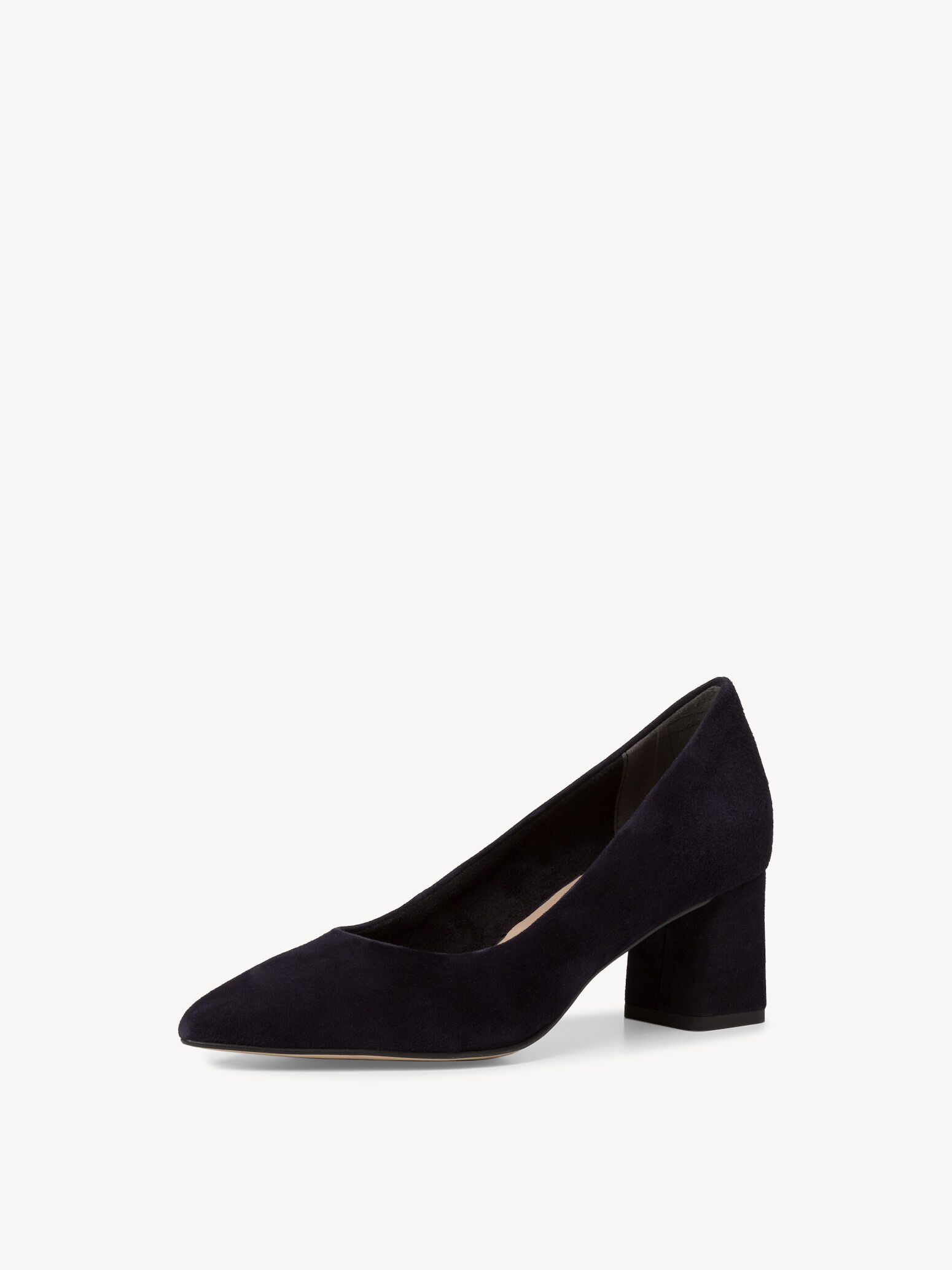 Escarpin en cuir - bleu