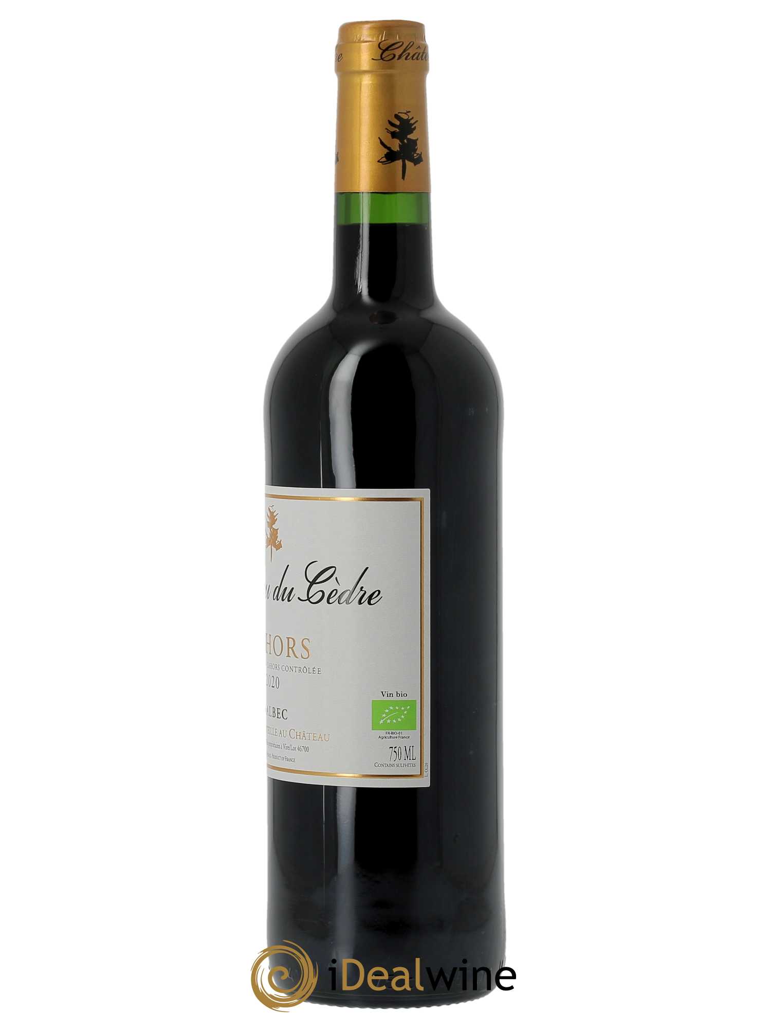 Cahors Château du Cèdre Pascal et Jean-Marc Verhaeghe  2020 - Lot de 1 Bouteille