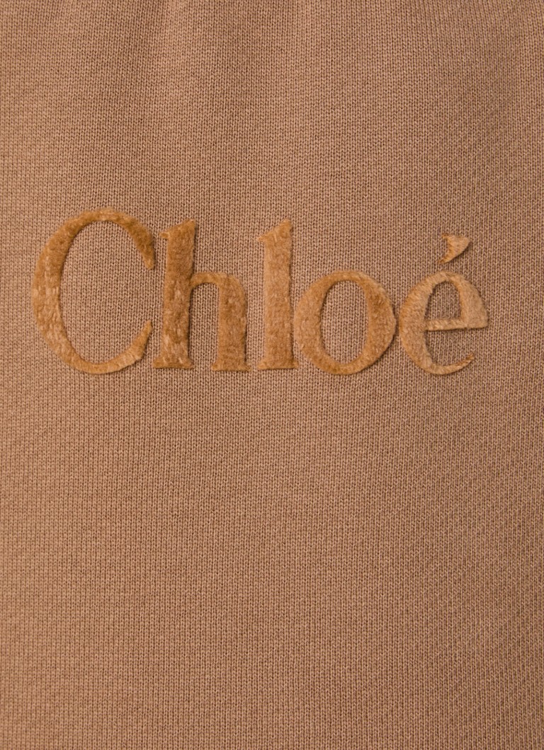 Tepláky Chloé s vysokým pasem a zúženým střihem a logem