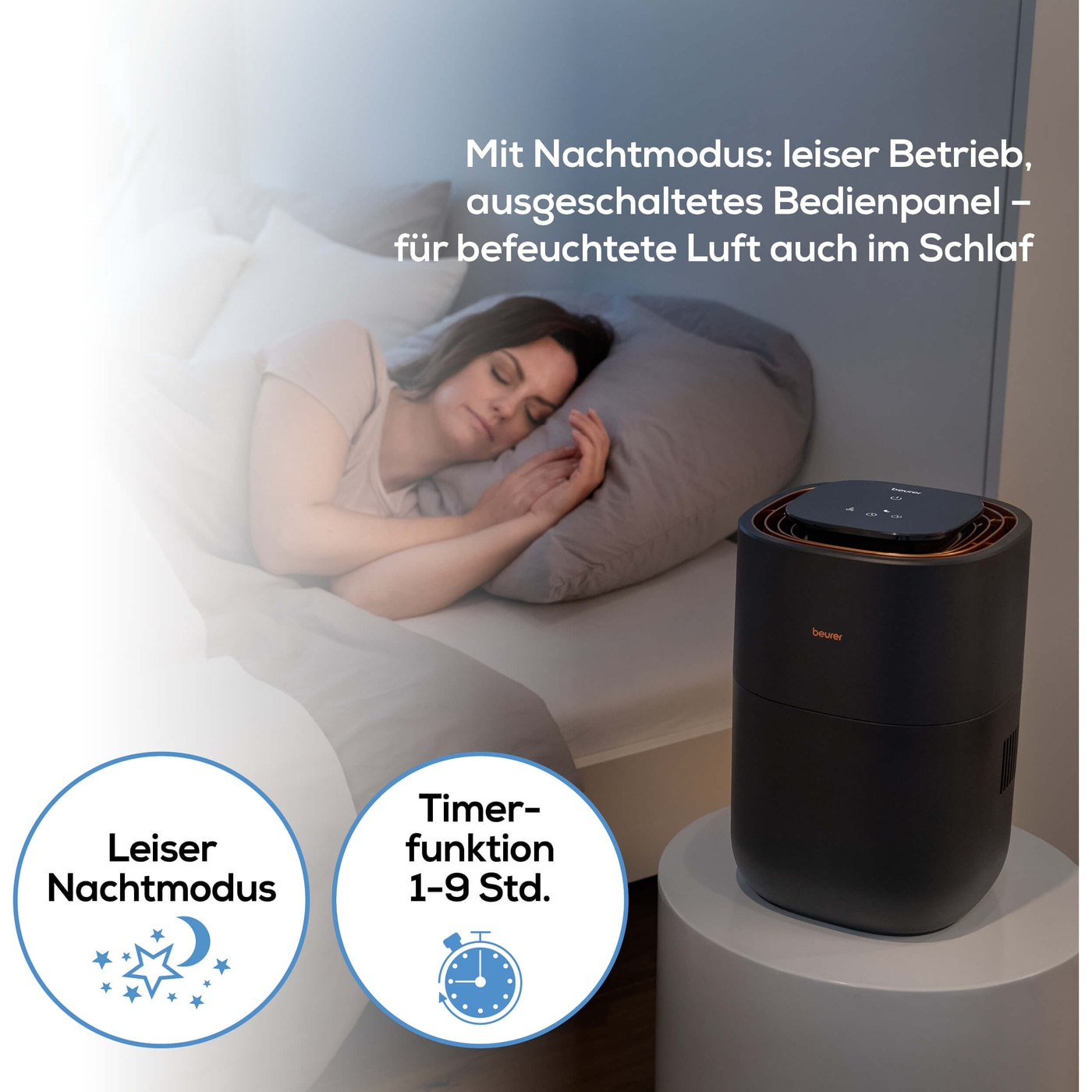 LB 300 Plus Luftbefeuchter-Hygienisch befeuchtete Raumluft für Räume bis ca. 45 m² durch natürliche Kaltverdunstungstechnologie