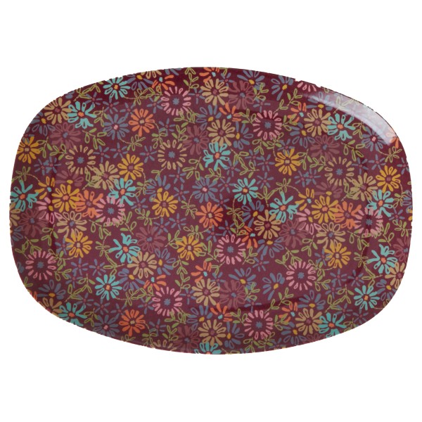 Rice - Melamine Rectangular Plate - Teller