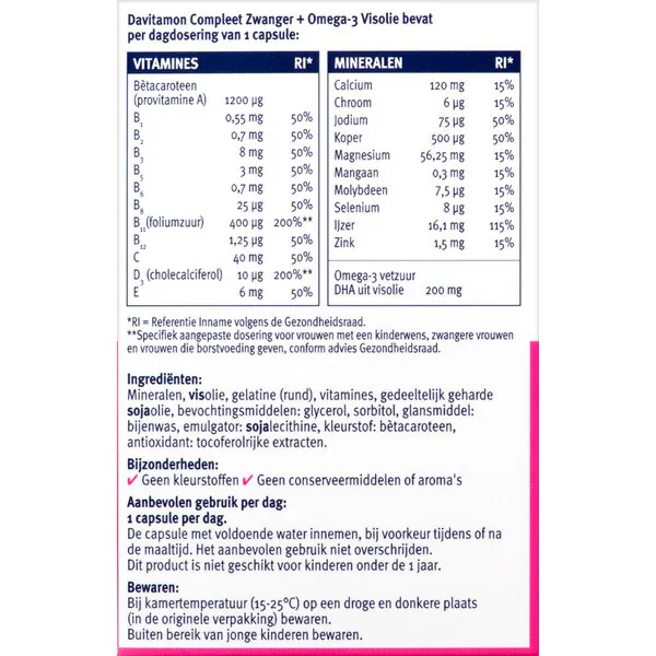 Davitamon Complete Pregnant Omega-3 Fish Oil Capsules 60 pieces