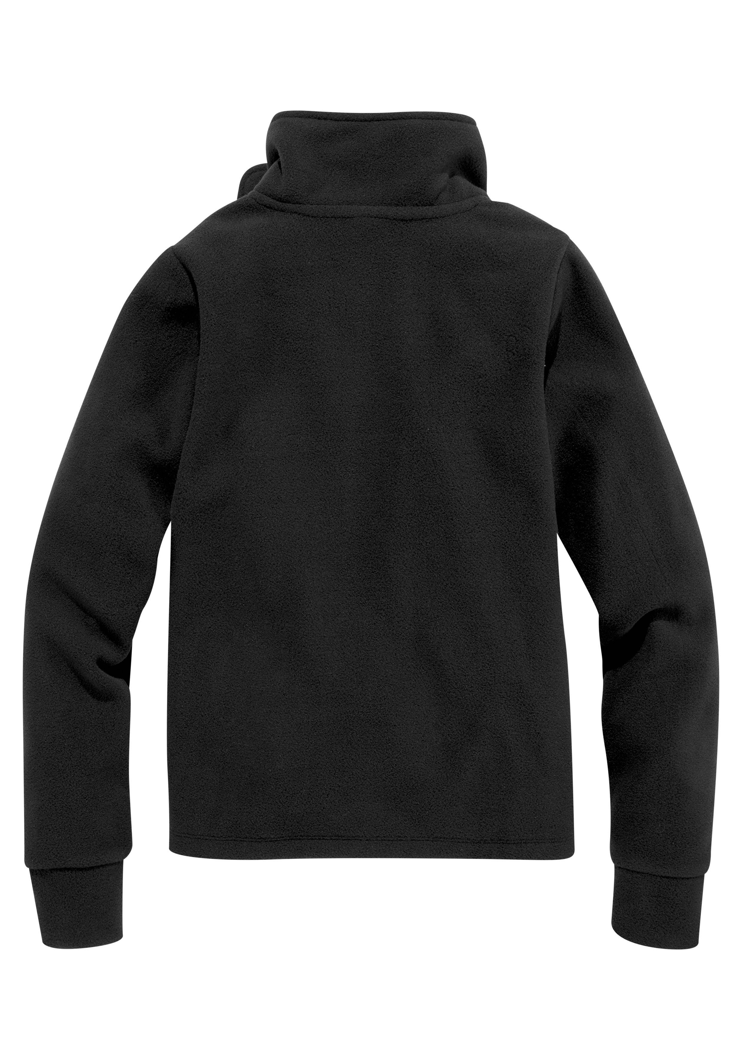 Bench. Fleecejacke mit hohem Klettkragen