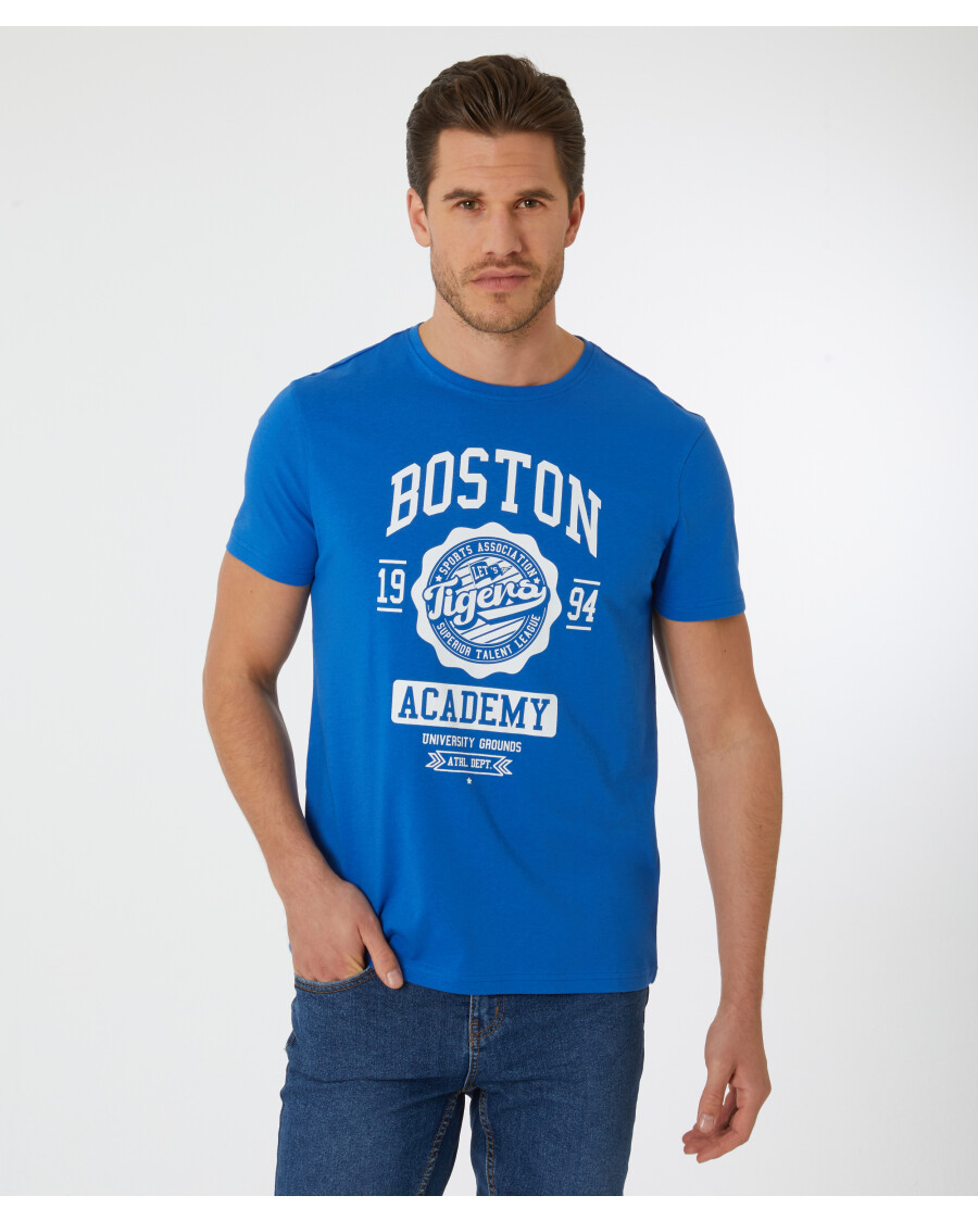 Royalblaues T-Shirt