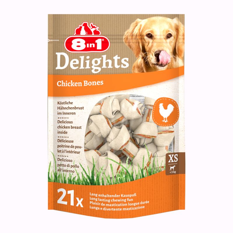 8in1 Delights Kauknochen Huhn