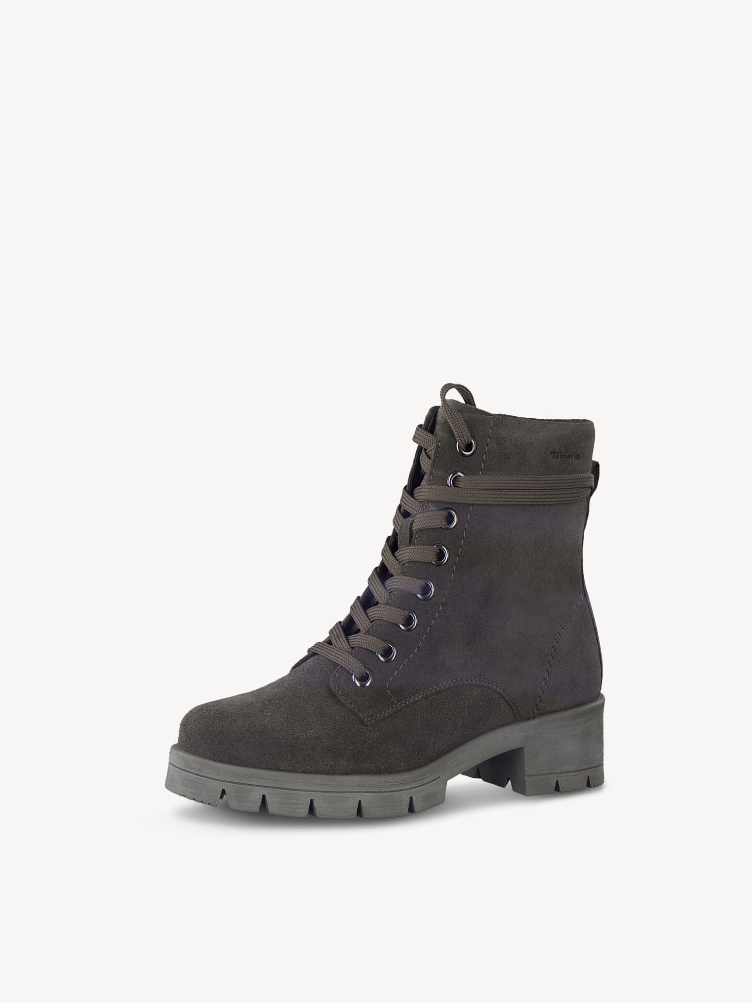 Bottine en cuir - gris