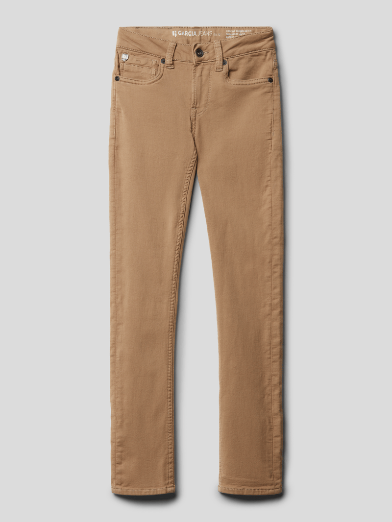 Superslim Fit Jeans mit Stretch-Anteil in beige meliert