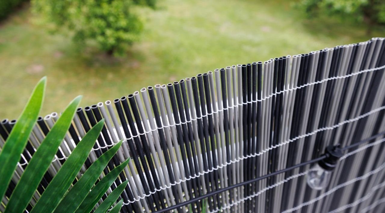 Trend Line Sichtschutzfolie TrendLine Sichtschutzmatte Classic 3 x 1,0 m grau