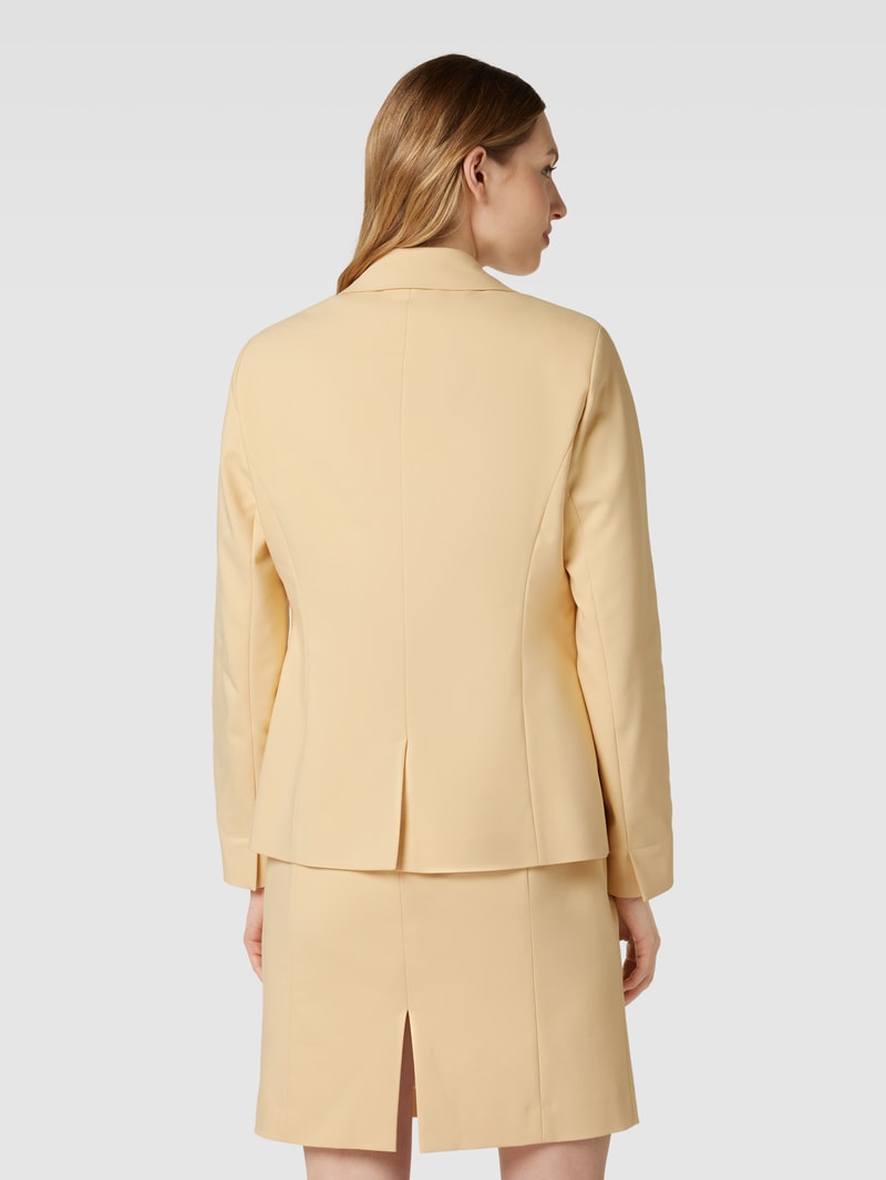 Blazer mit Reverskragen in gelb