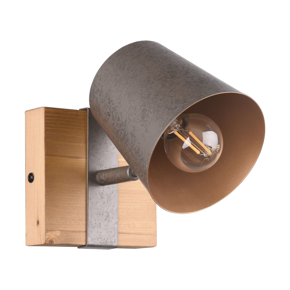 Spot Bell Holz-nickel matt
