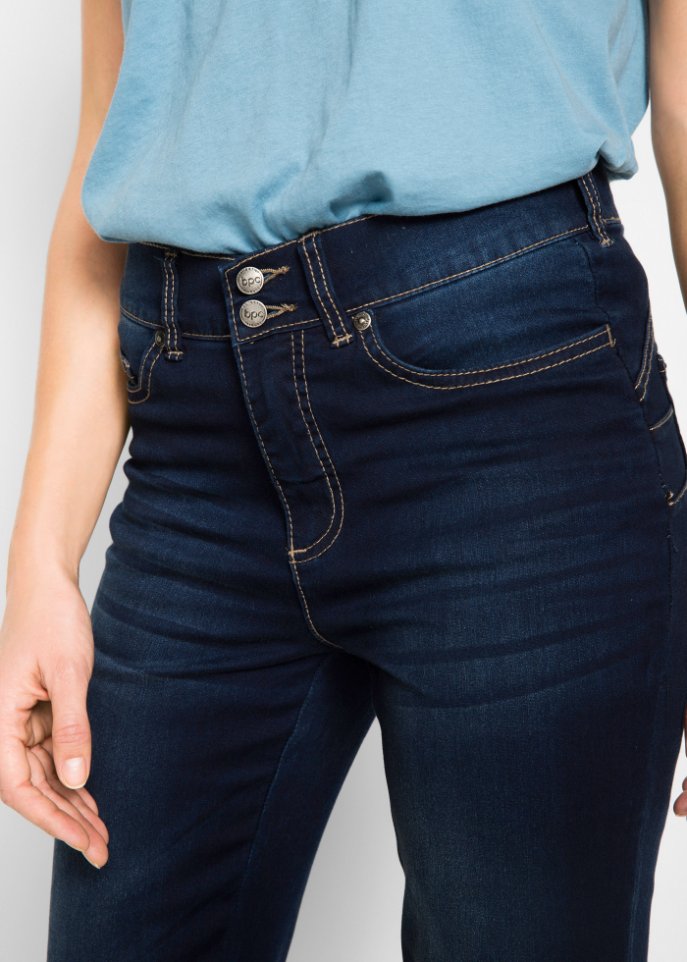 Super-Stretch-Push-Up-Jeans mit Bequembund, Bootcut