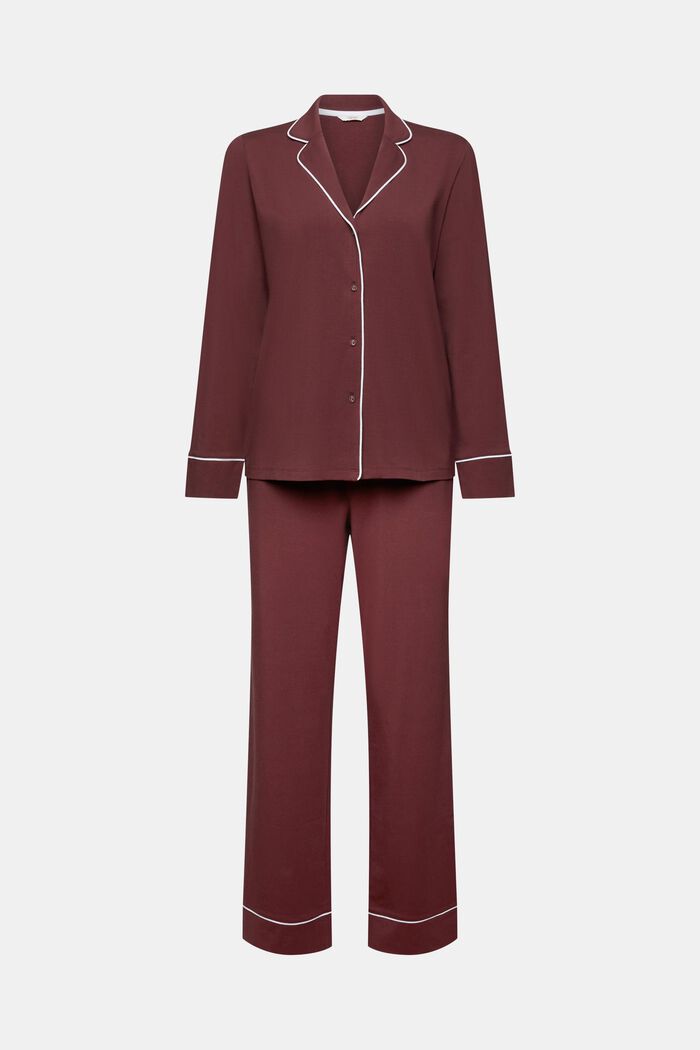 Langes Pyjama-Set aus Jersey