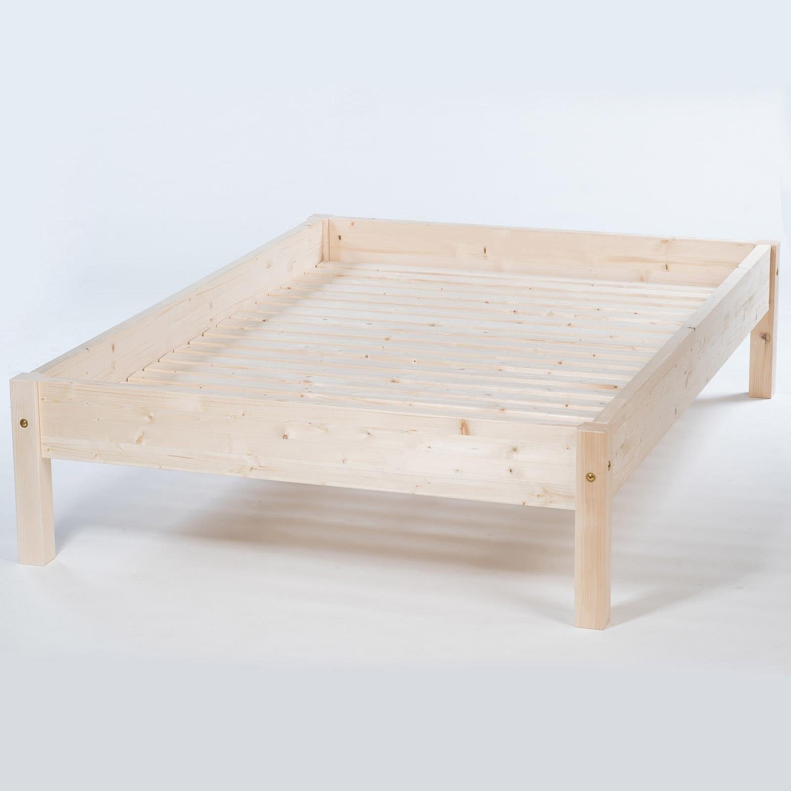 TUGA-Holztech Massivholzbett Dübelbett (Fichte) 
