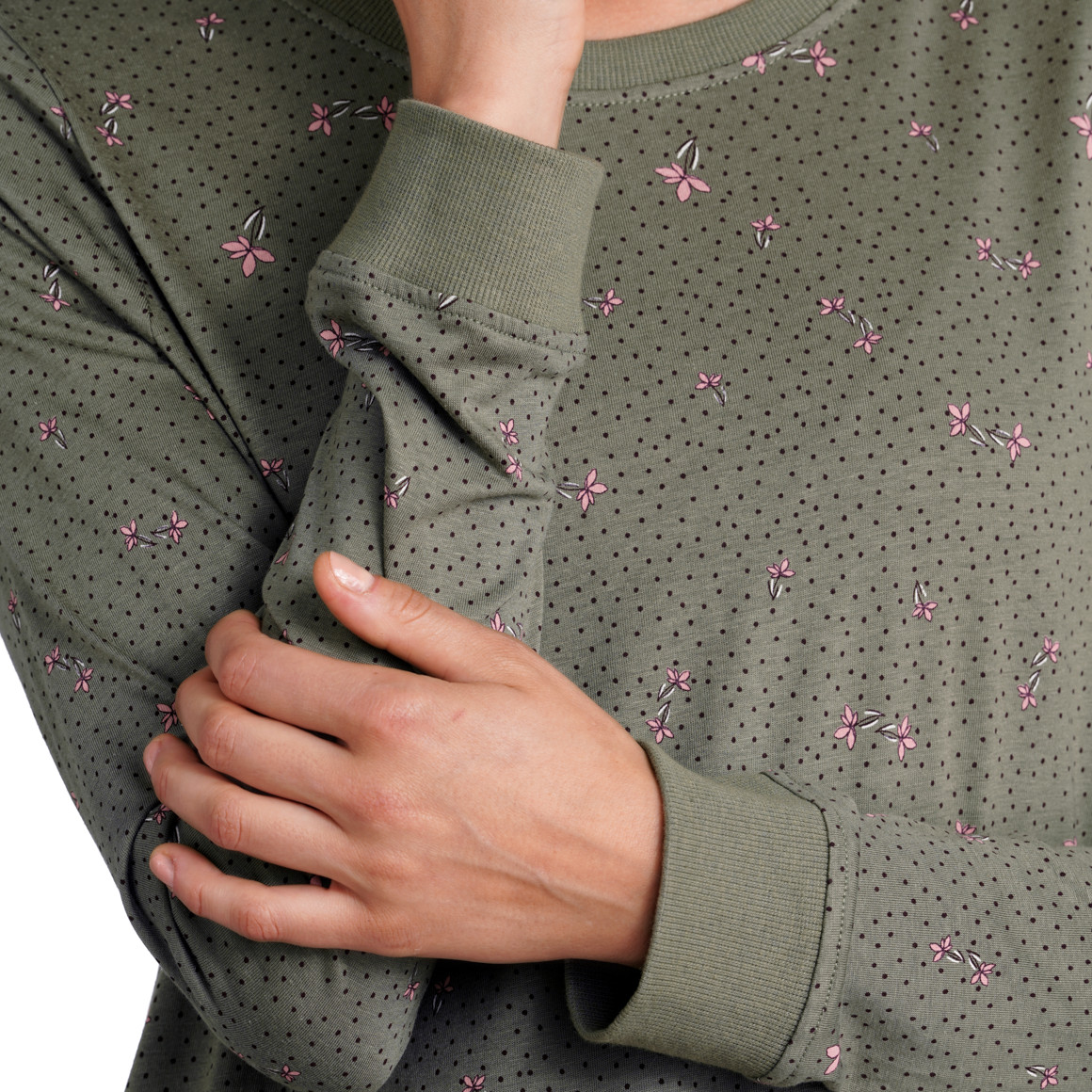 Damen Nachthemd mit floralem Muster