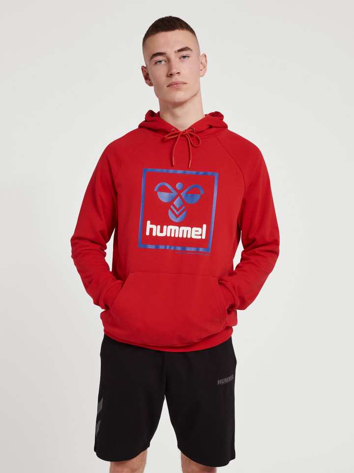 Hummel Hummel Verstellbare Taille Kapuzenpullover Raglanärmel Hmlisam Herren in BARBADOS CHERRY günstig kaufen