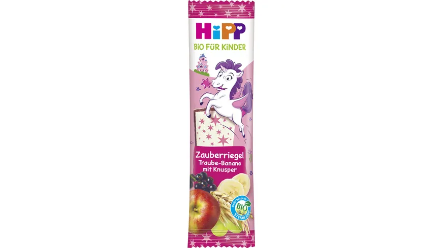 HiPP Bio für Kinder: Zauber Riegel 30g  Traube-Banane mit Knusper 30 g