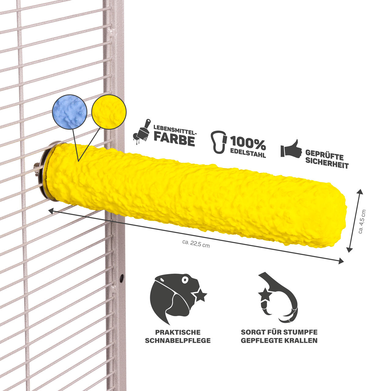 HappyBird Leitern & Schaukeln HappyBird Sitzstange Therapeutic Perch XL L