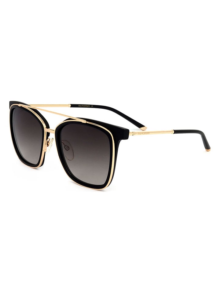 Ana Hickmann Damen-Sonnenbrille in Schwarz/ Gold günstig kaufen 55