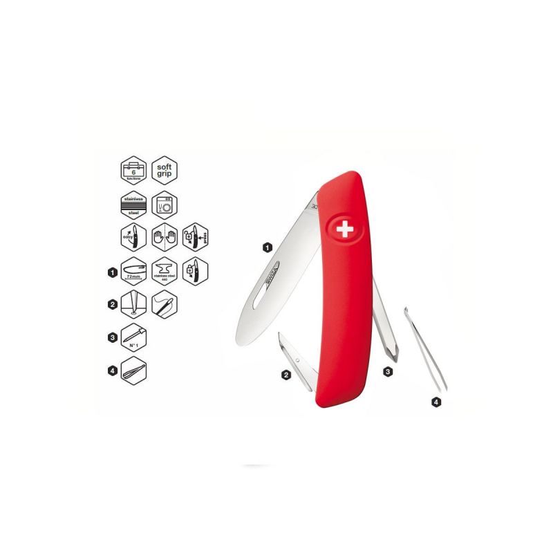 Swiza J02 Junior Red, Schweizer Taschenmesser made in Swiss