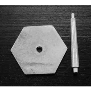 1 1/2 inch hex base and stem