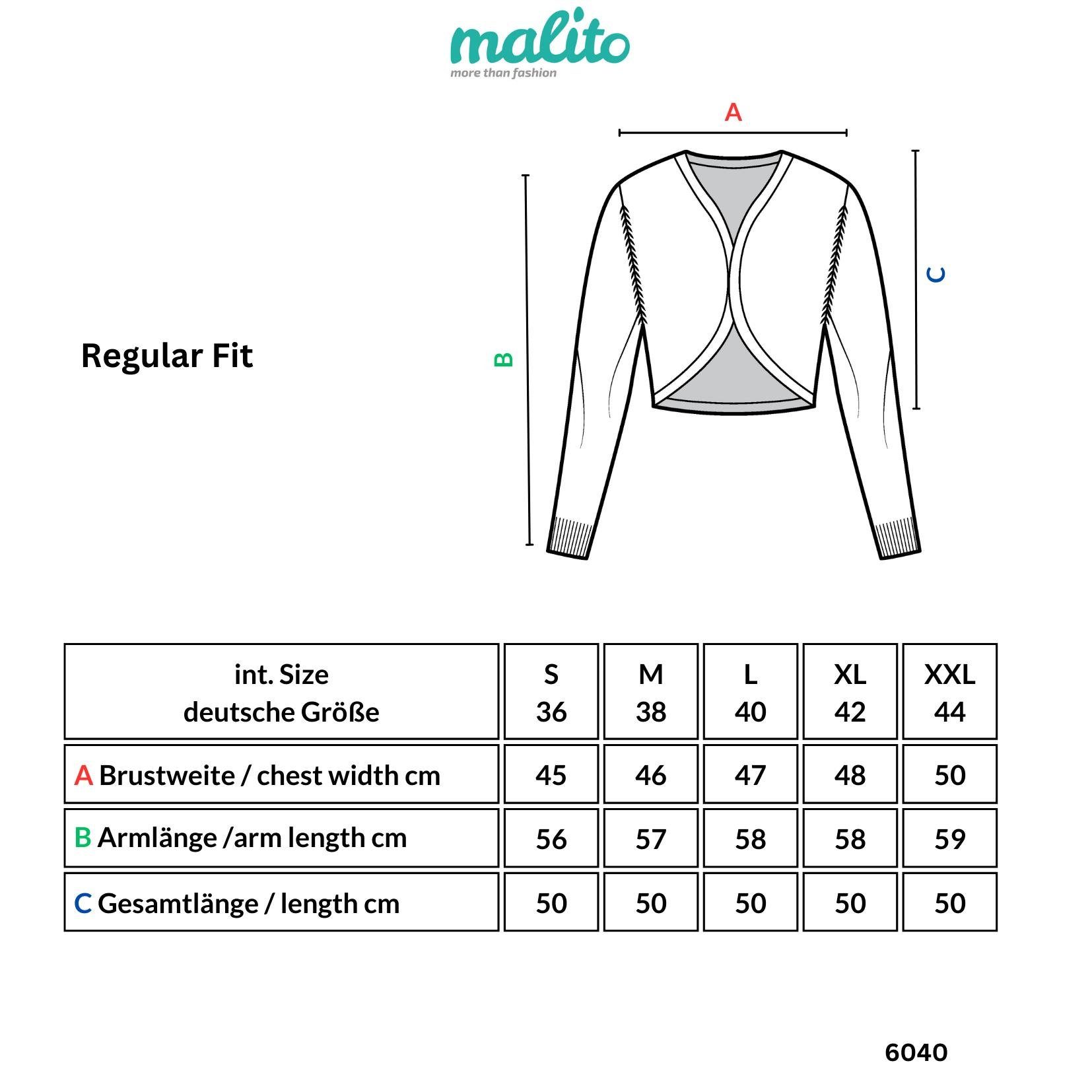 malito more than fashion Jackenblazer 6040 Sweatblazer im Basic-Look