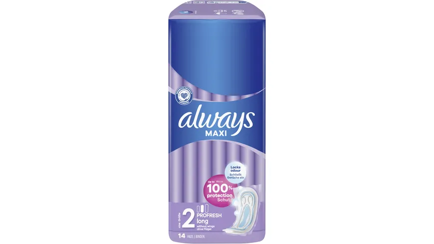 Always MAXI Damenbinden ProFresh Long 14ST