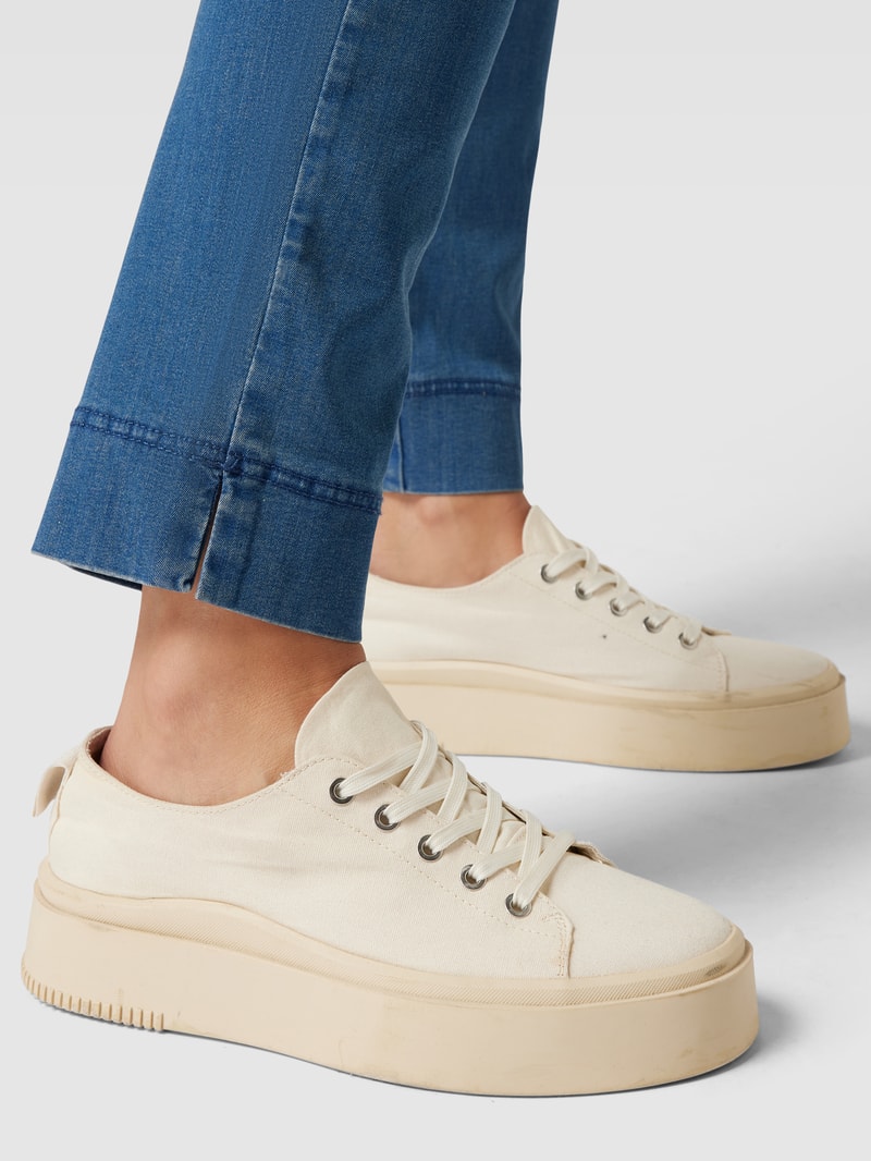 Jeans mit elastischem Bund in blau