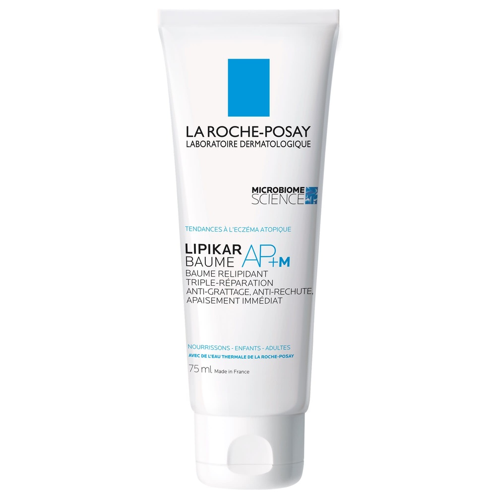 La Roche-Posay Lipikar Baume AP+M relipidant triple réparation 75ml Baume texture crème pour peaux sèches àtendance eczema atopique