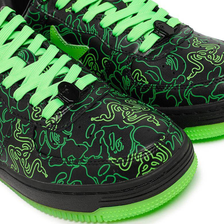 A Bathing Ape Bape Sta Razer Neon Camo M1 green