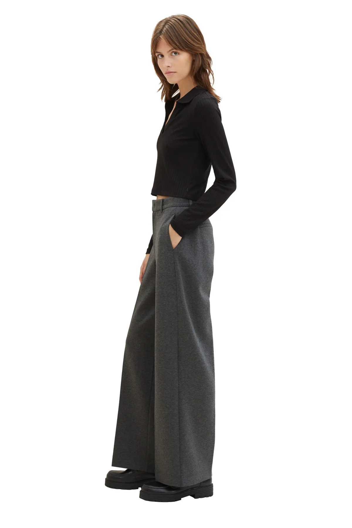 Tom Tailor Denim  Hose Damen / Mädchen Shale Grey Melange