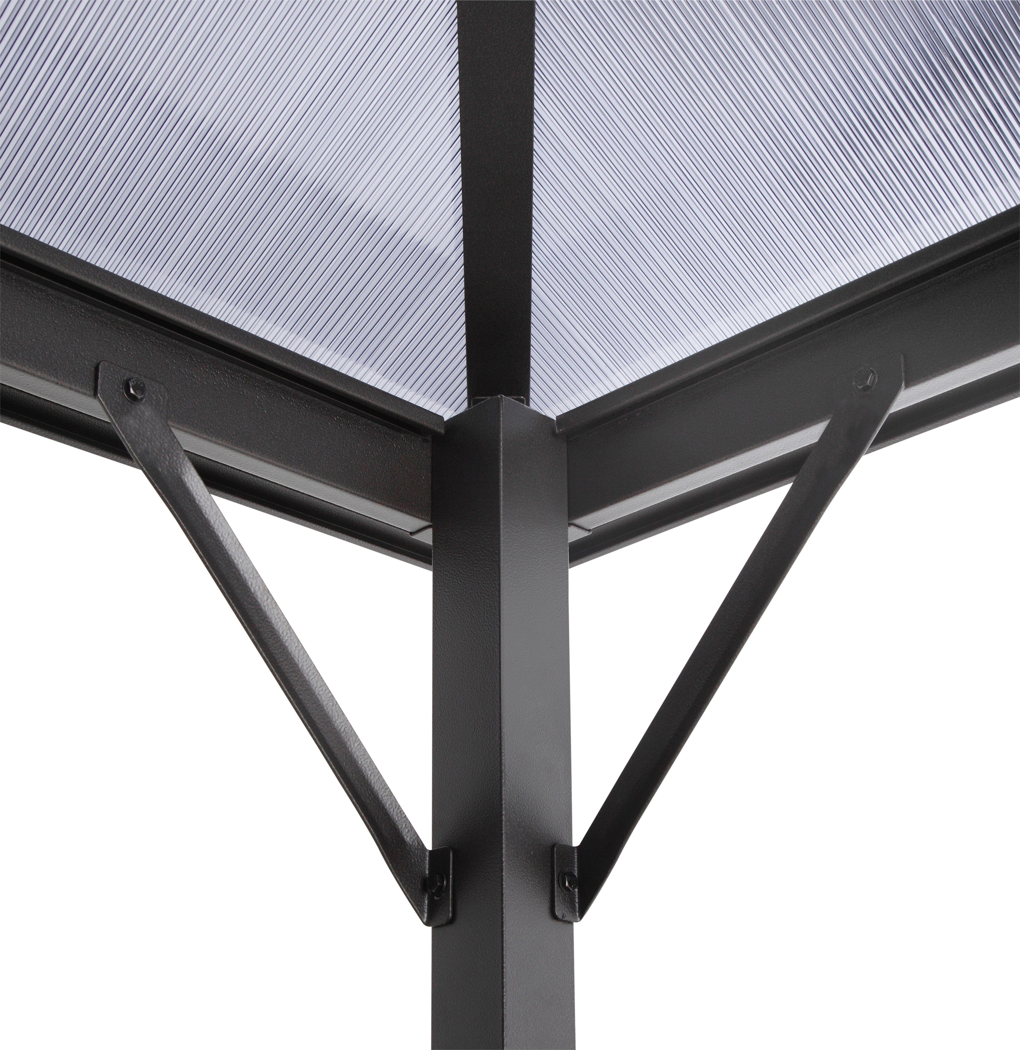KONIFERA Pavillon Aruba 2.0, mit 4 Seitenteilen, BxT: 300x365 cm, Aluminium, Polycarbonat-Dachplatten, versch. Farben