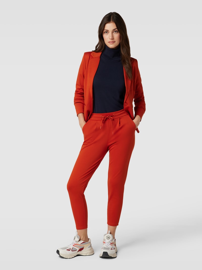 Blazer mit Paspeltaschen Modell 'KATE' in rostrot