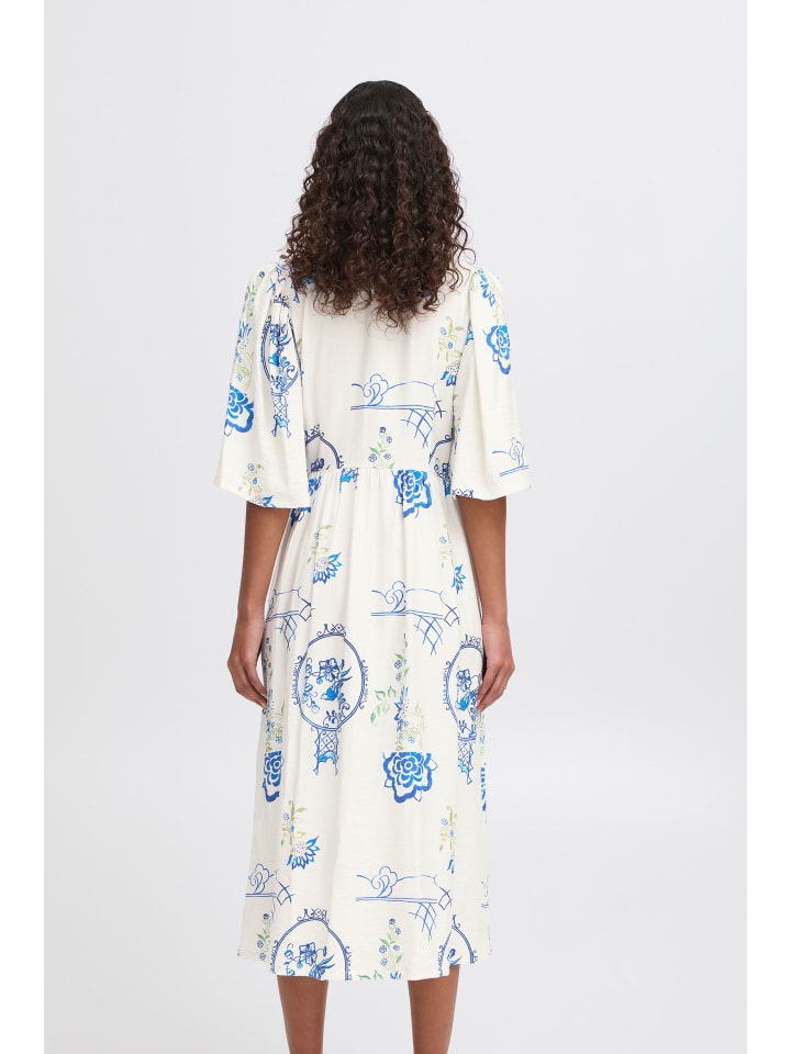 ICHI Midikleid in Bunt günstig kaufen