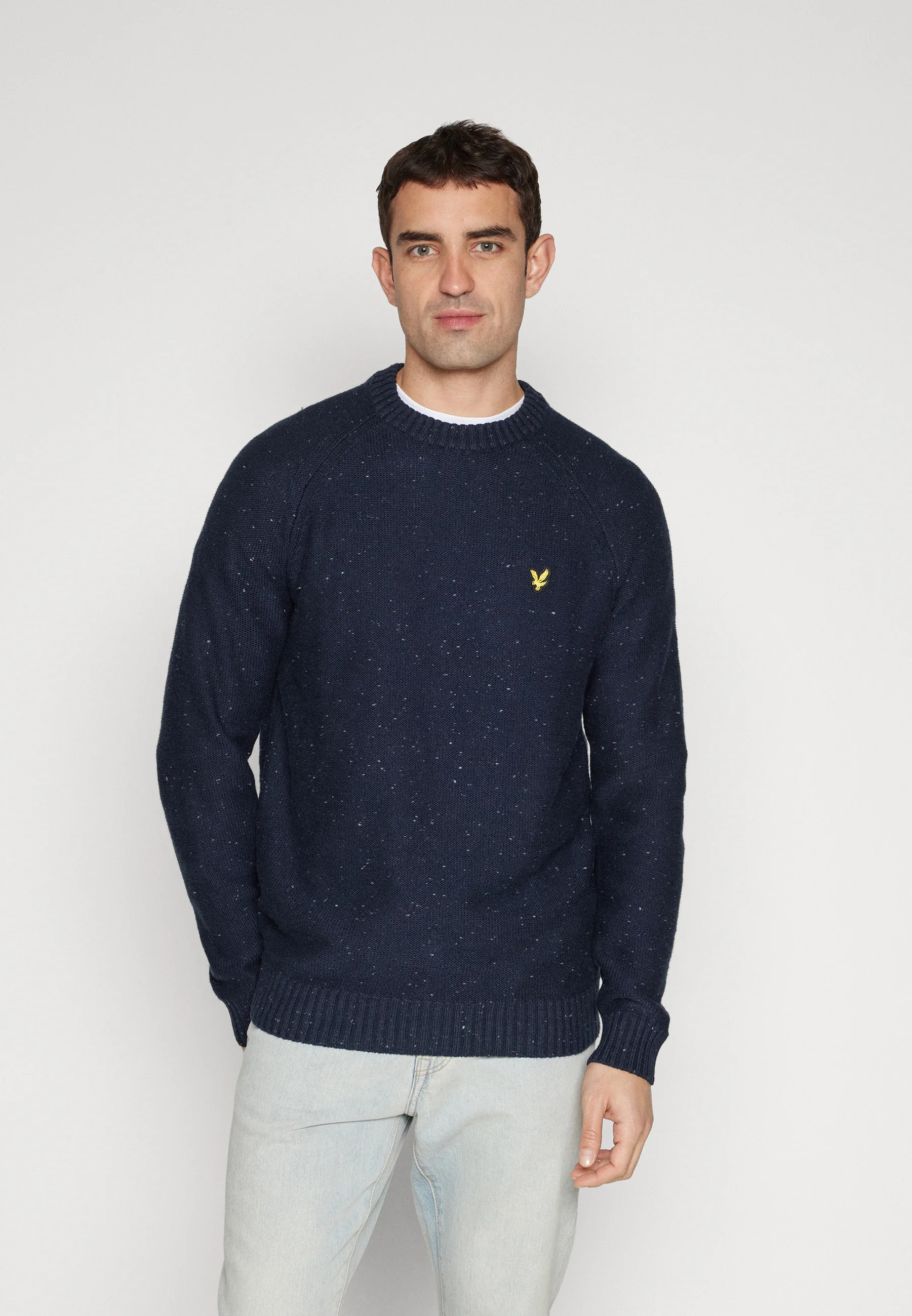 Suéter de cuello redondo raglán Donegal de Lyle & Scott