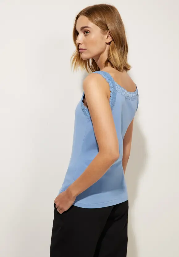 Street One Basic Top mit Spitze