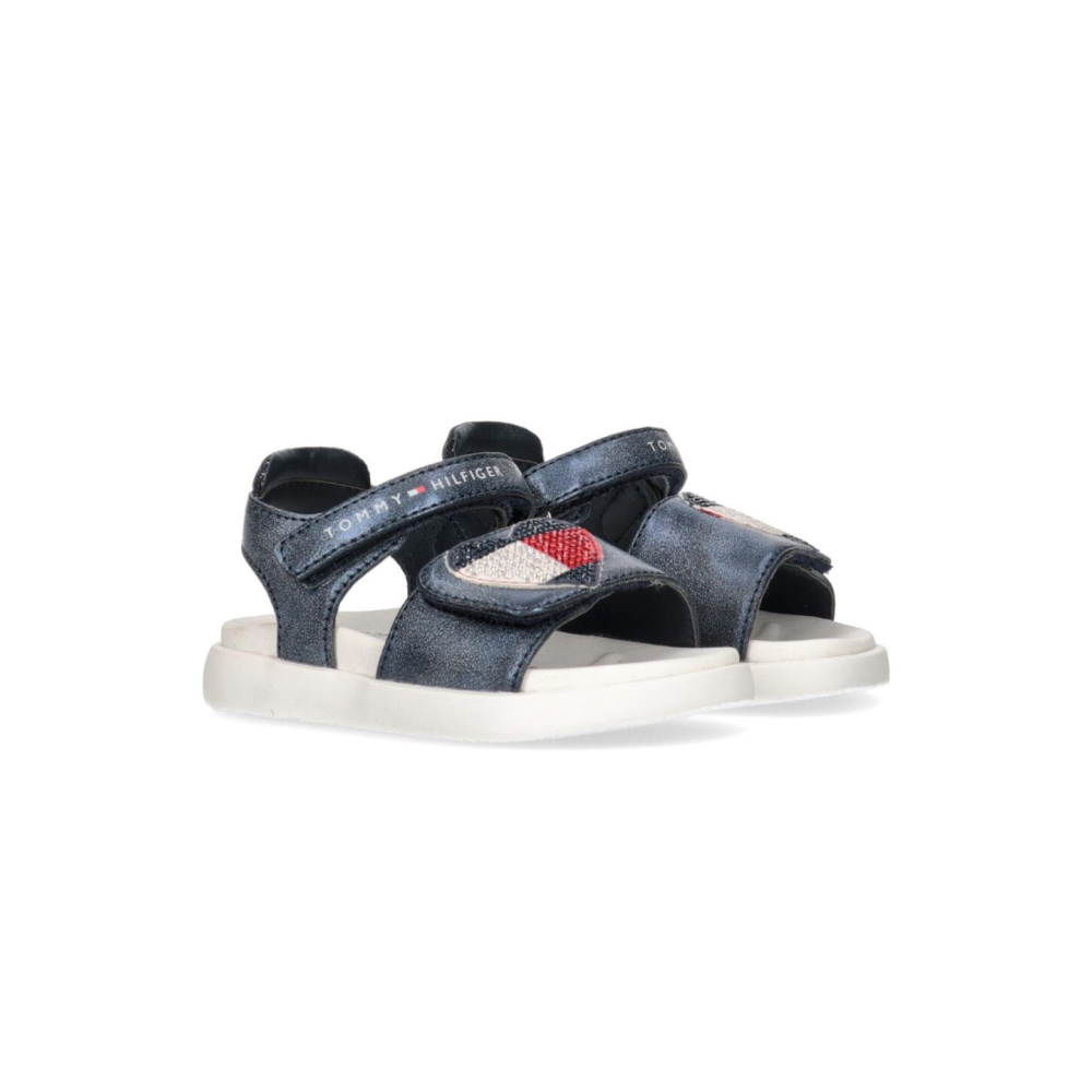 Tommy Hilfiger Strass Heart Sandale T1A2-32752-1367800 / blau