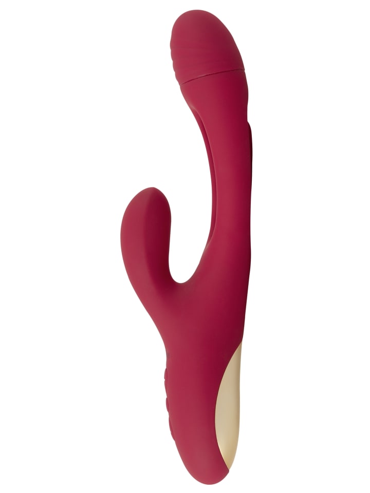 Sweet Smile Rabbitvibrator Rabbit Vibrator with G-Spot Stimulation in rot günstig kaufen 24 cm