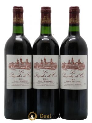 Les Pagodes de Cos Second Vin  2000 - Lot de 3 Bouteilles