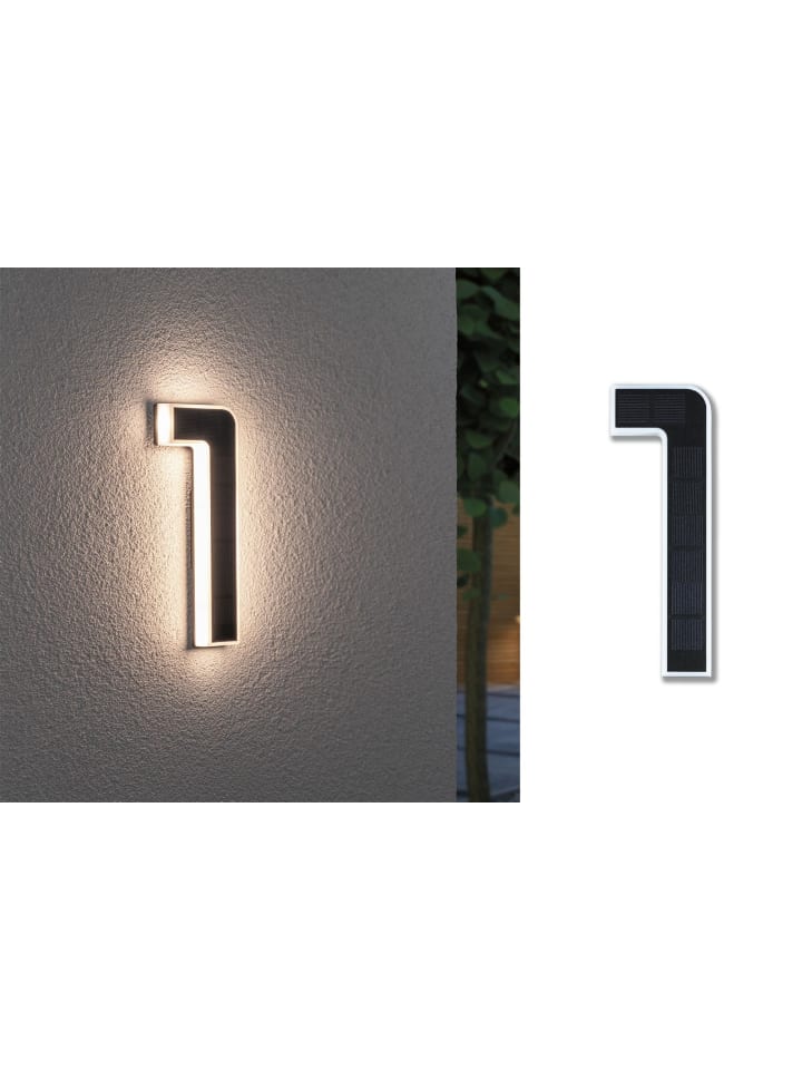 paulmann Solar LED Hausnummernleuchte  Nummer 1 günstig kaufen onesize