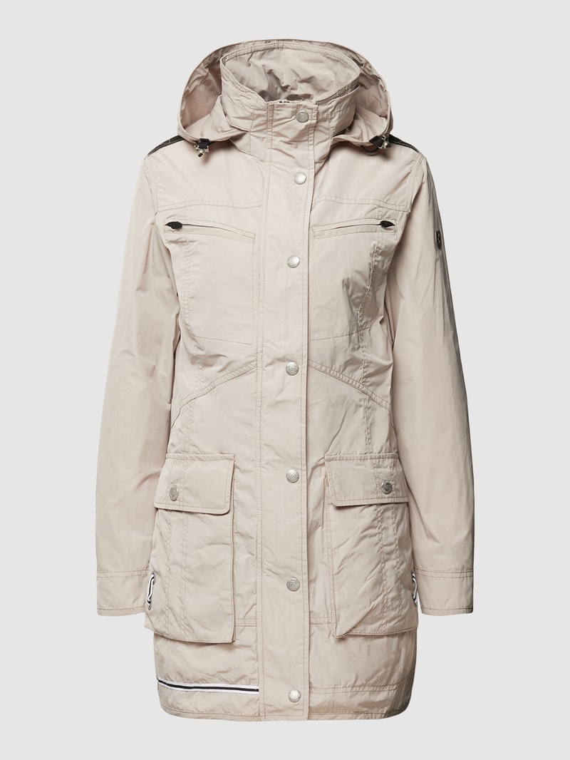 Jacke mit Label-Detail Modell 'ILLUSION' in sand