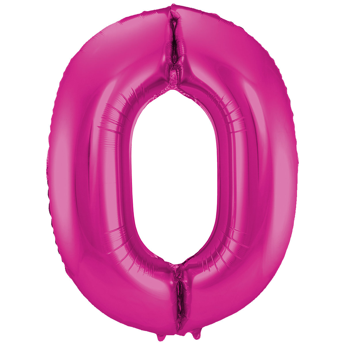 Folienballon pink Zahl 0, 86 cm