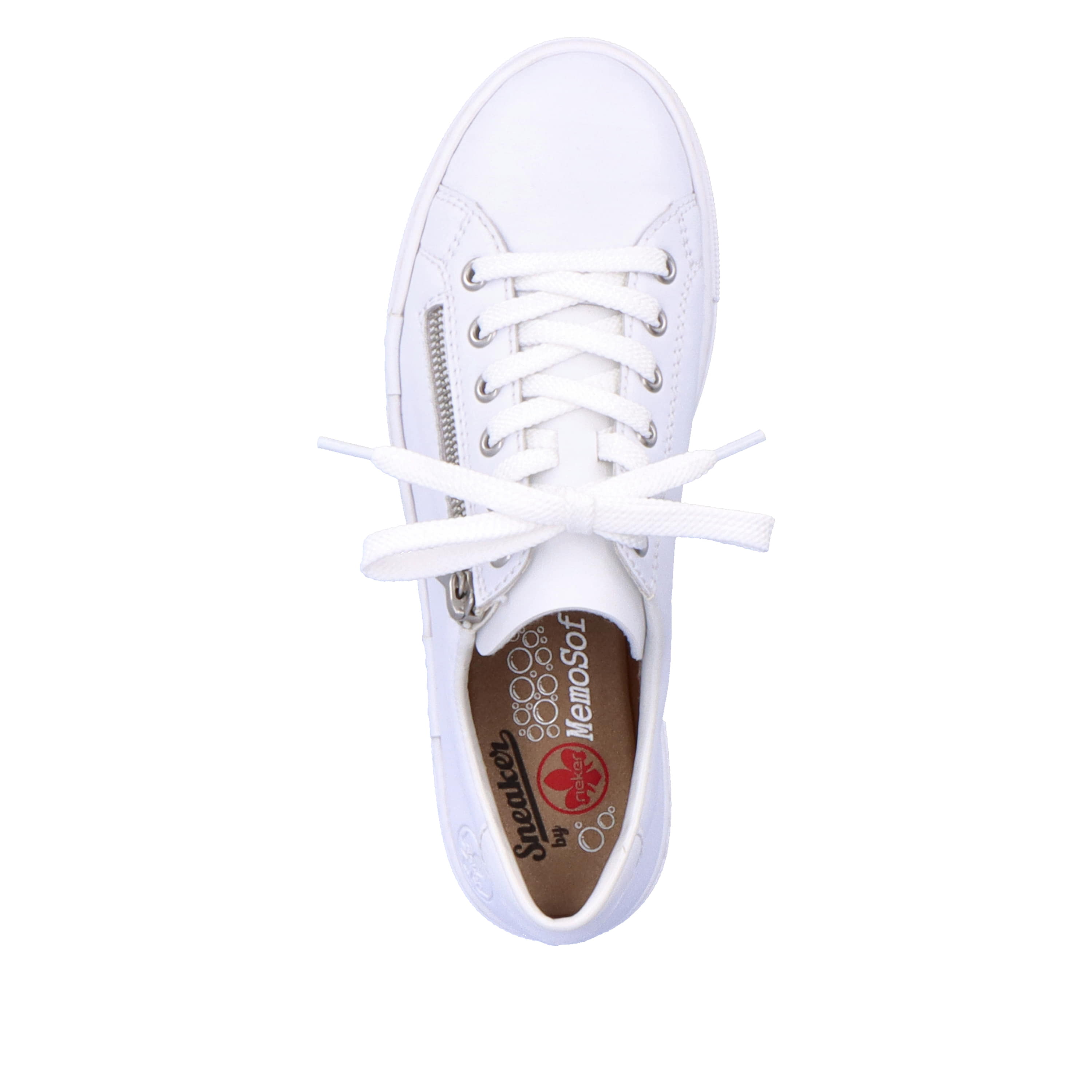 Rieker Damen Sneaker Low reinweiss