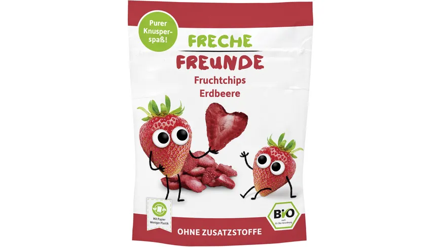 Freche Freunde Bio Fruchtchips 100% Erdbeere 12 g